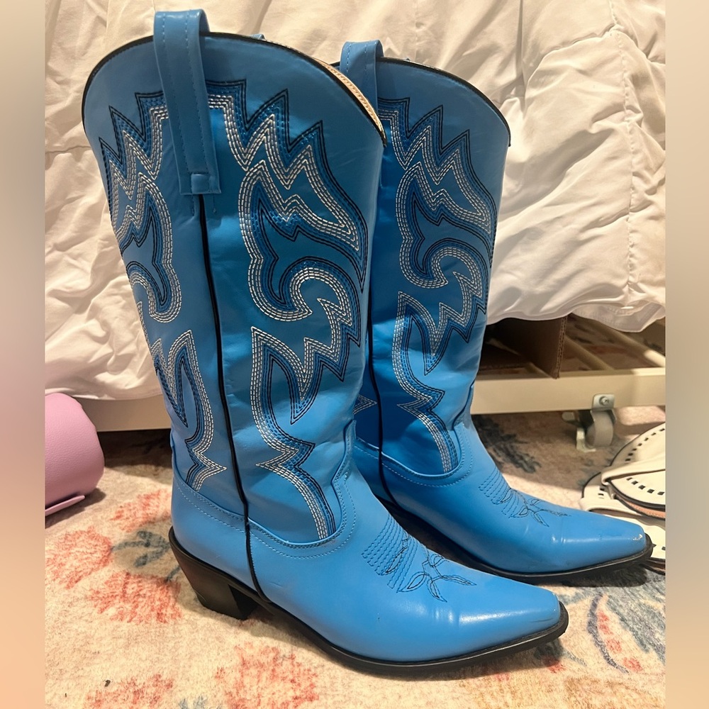 Blue Cowgirl Boots